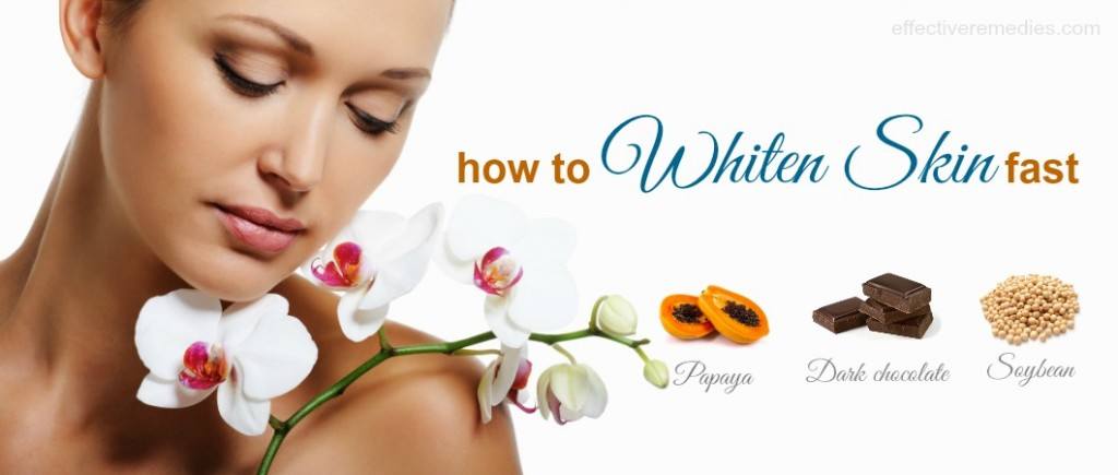 how to whiten skin fast