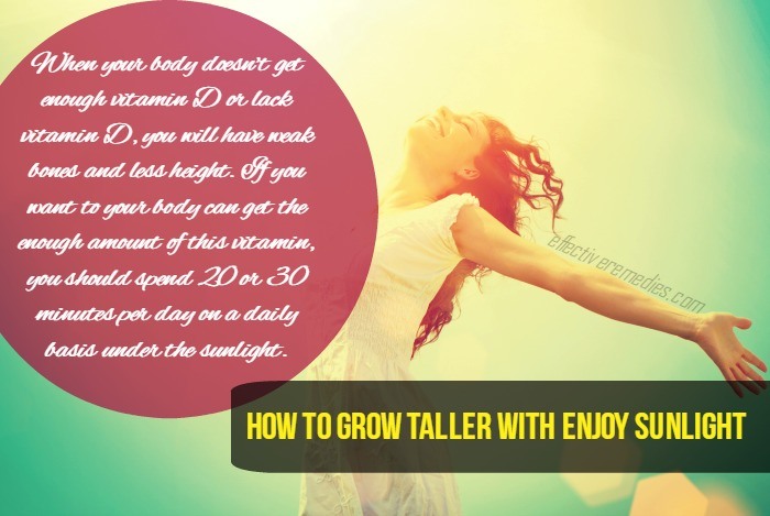 how to grow taller - enjoy sunlight