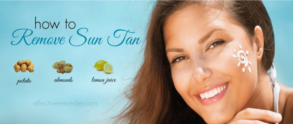 how to remove sun tan