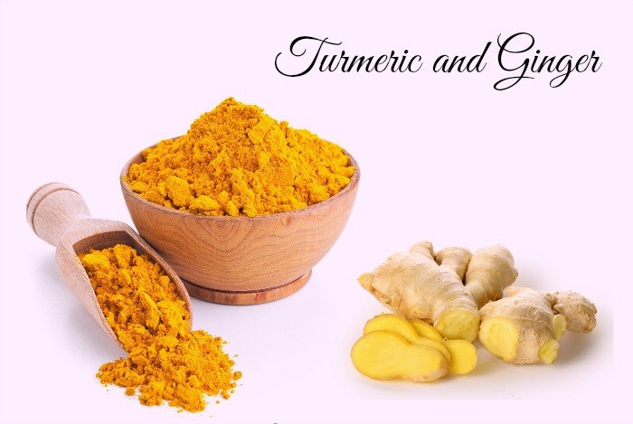 home remedies for boils - turmeric and ginger