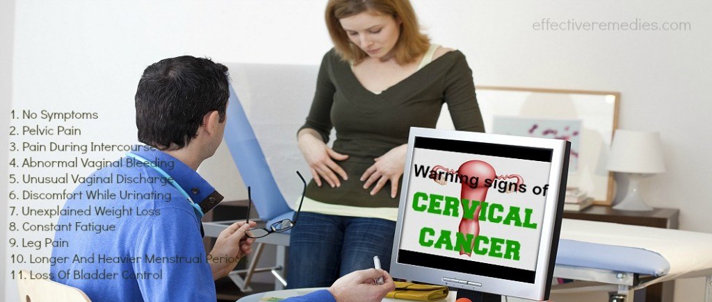 Warning signs of cervical cancer