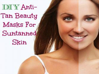 DIY anti-tan beauty masks for suntanned skin