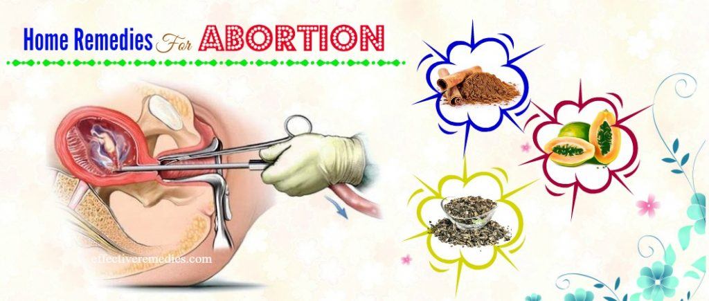 natural home remedies for abortion