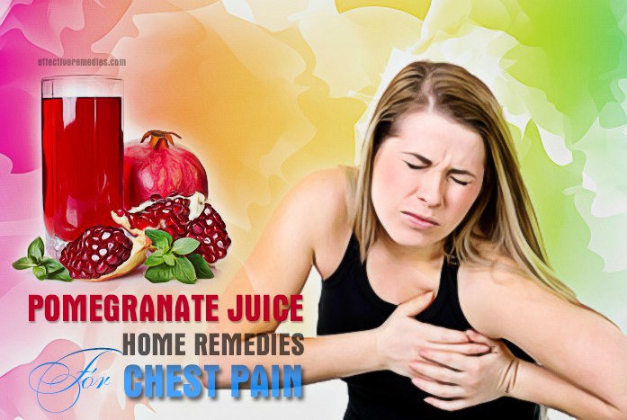 home remedies for chest pain - chest pain with pomegranate juice