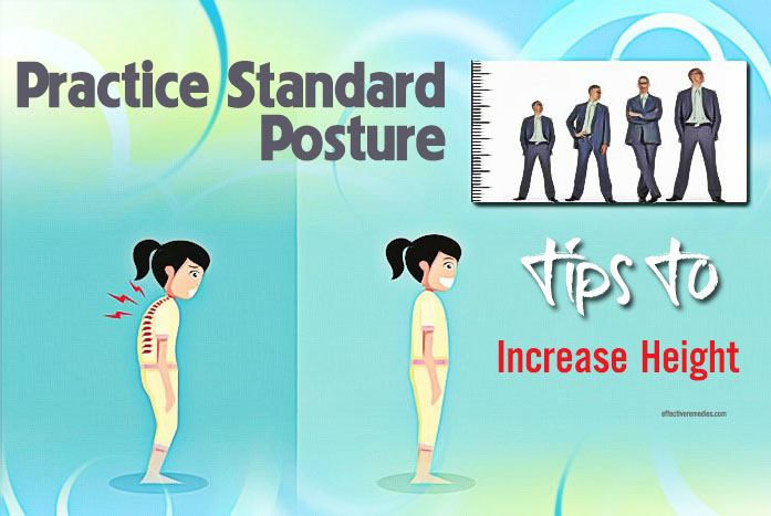 tips to increase height - practice standard posture