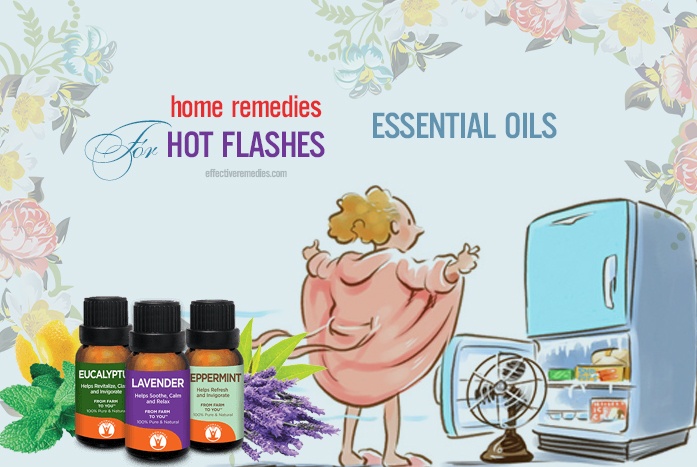 home remedies for hot flashes - essential oils