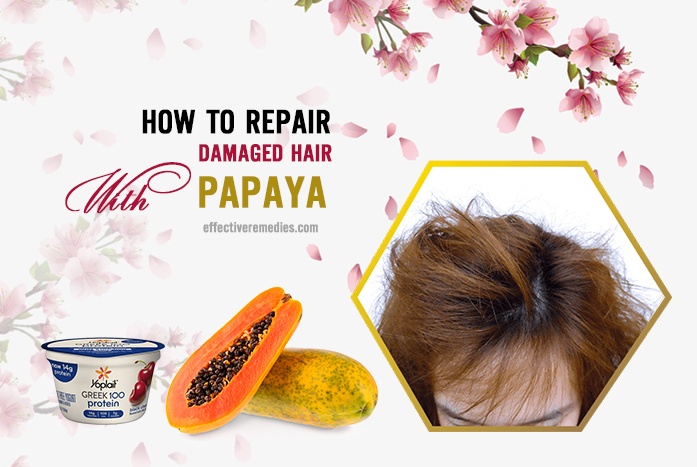 how to repair damaged hair - papaya