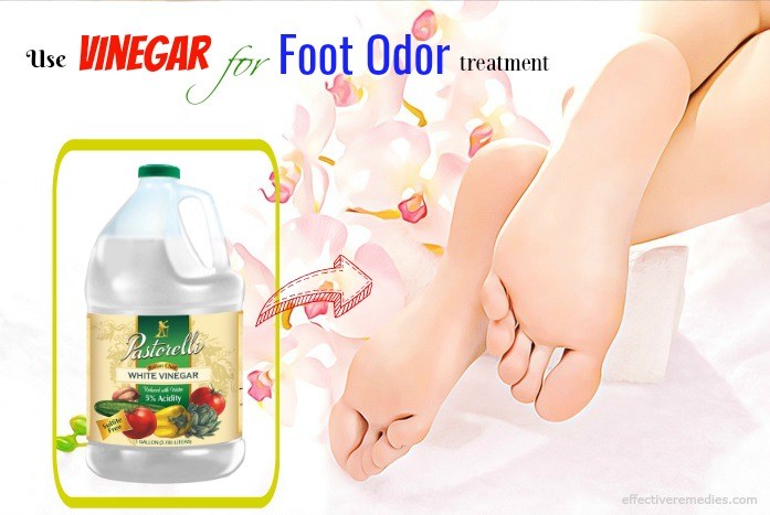 how to prevent foot odor - use vinegar for foot odor treatment