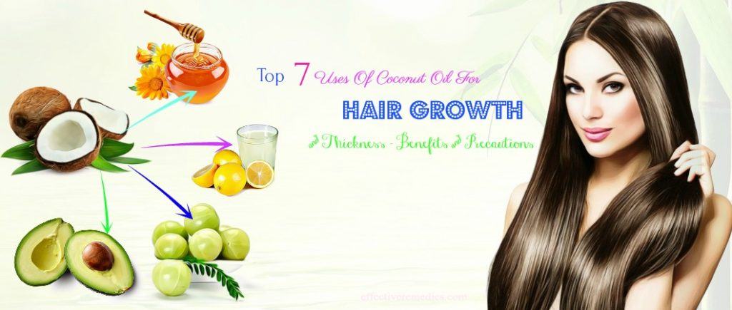 coconut oil for hair growth and thickness