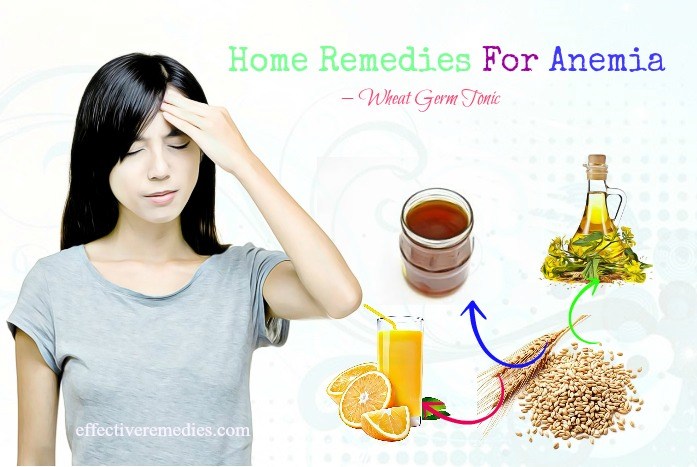 home remedies for anemia - wheat germ tonic