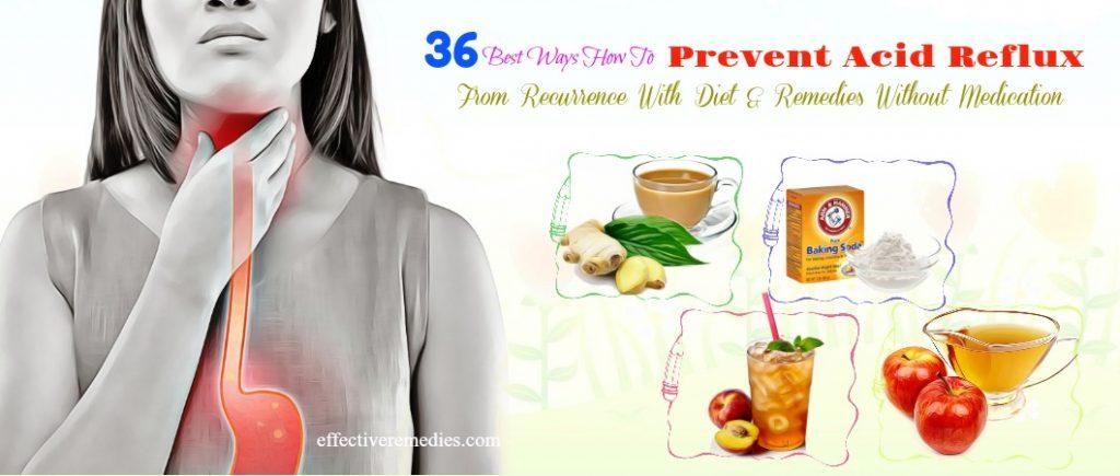 how to prevent acid reflux without medication