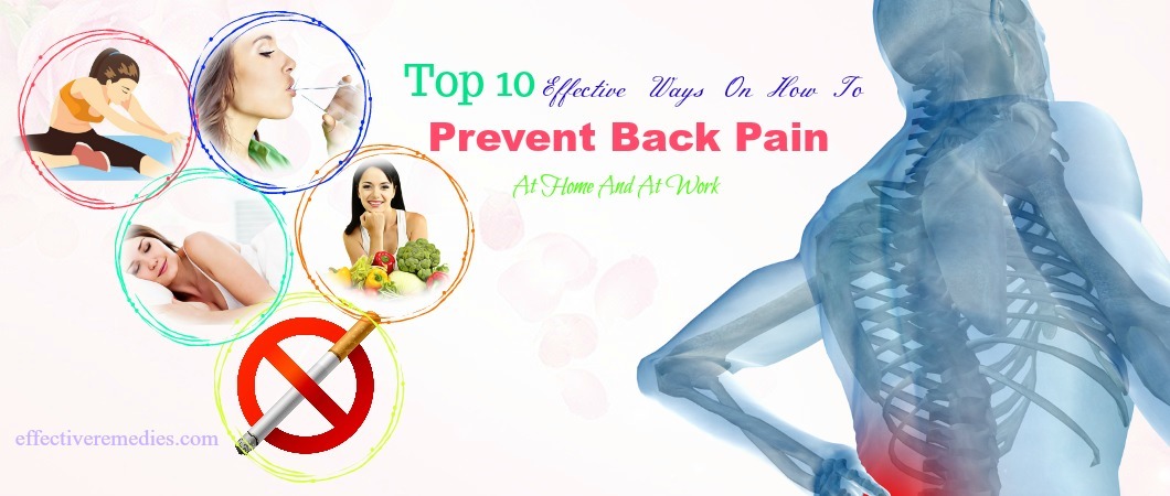 how to prevent back pain at home