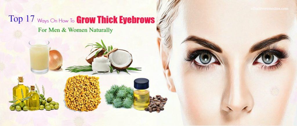 how to grow thick eyebrows naturally