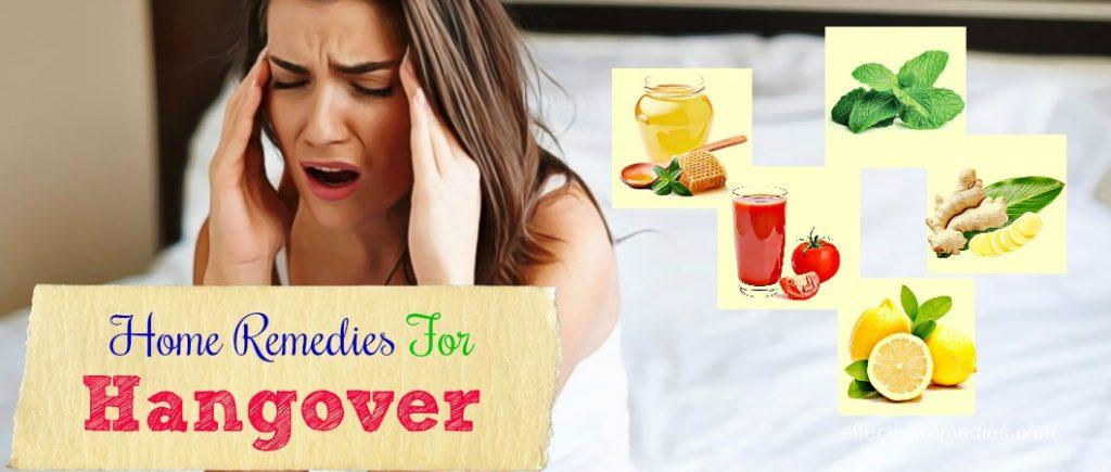 effective home remedies for hangover