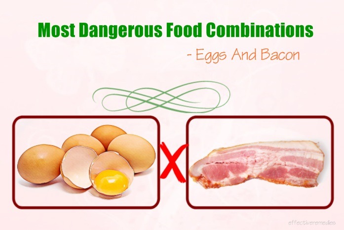 most dangerous food combinations - eggs and bacon