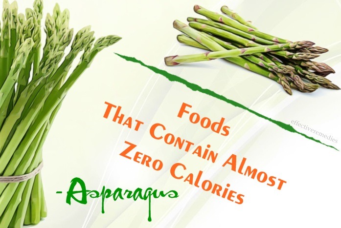 foods that contain almost zero calories - asparagus