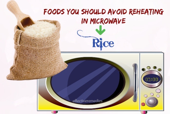 foods you should avoid reheating in microwave - rice