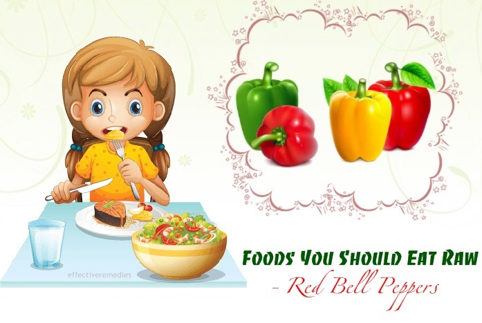 foods you should eat raw - red bell peppers