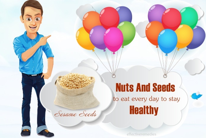 nuts and seeds to eat every day to stay healthy - sesame seeds