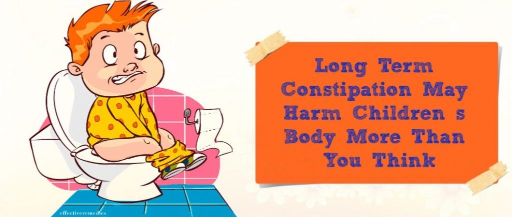 long-term constipation may harm children’s body more than you think